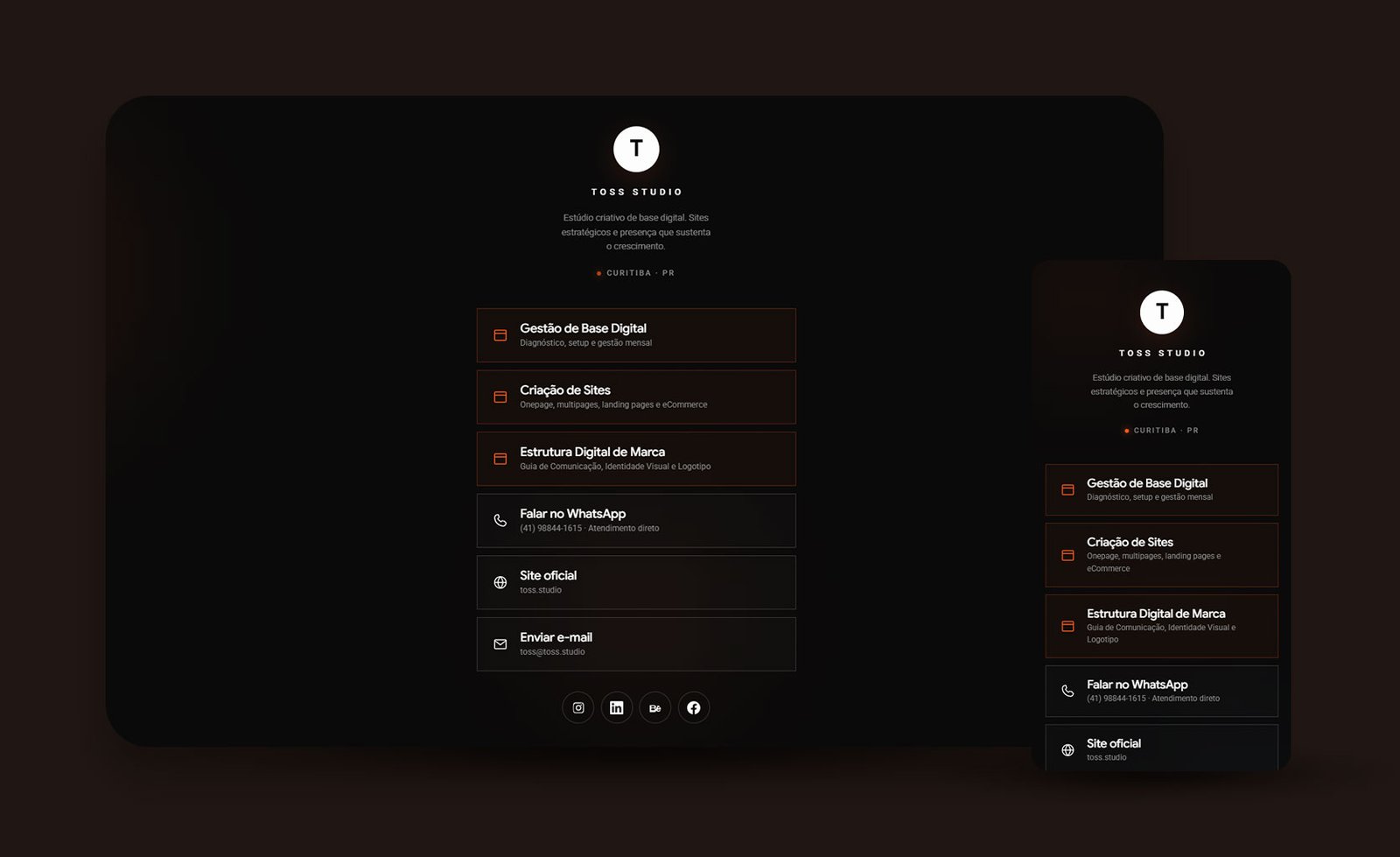 TOSS-STUDIO - Link Page